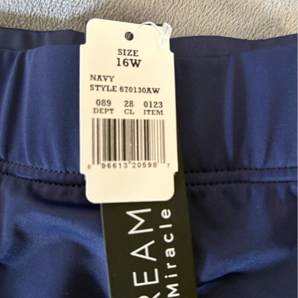 Dream suit by Miracle Brands Navy Bikini Bottoms Size 16W - Picture 3 of 9
